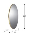 ARIES-ESPEJO OVAL 80X170 ORO
